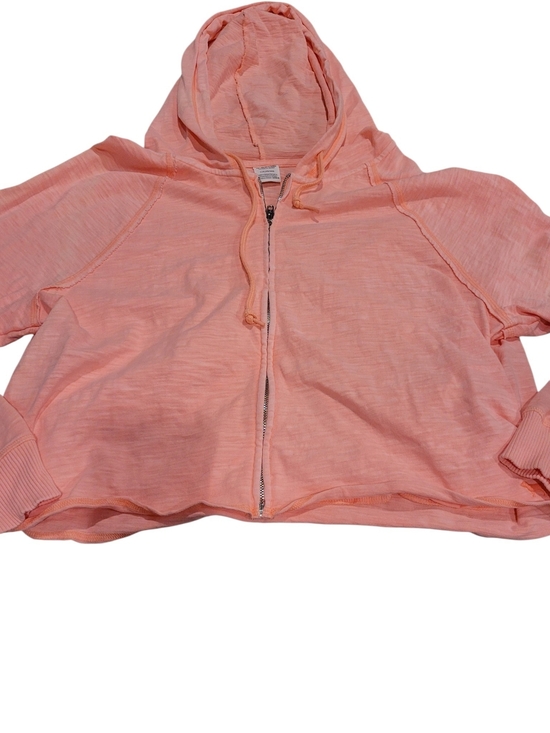 PINK Victoria's Secret Tops - PINK Victoria’s Secret Women’s L Coral Peach Full Zip Hoodie Lightweight 2023